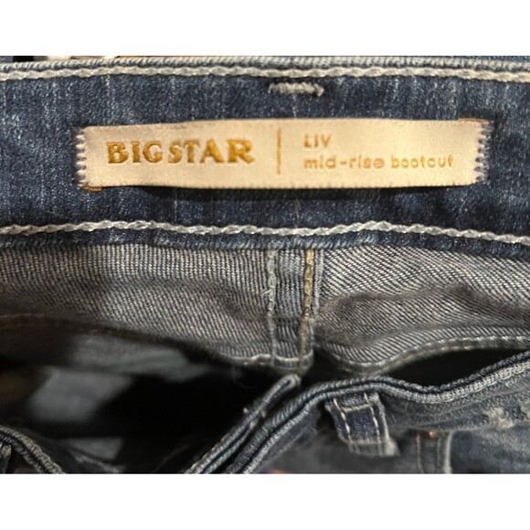 Big Star mid rise bootcut jeans size 26 R  2 - Picture 5 of 6